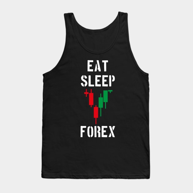 Eat Sleep Forex Tank Top by cowyark rubbark